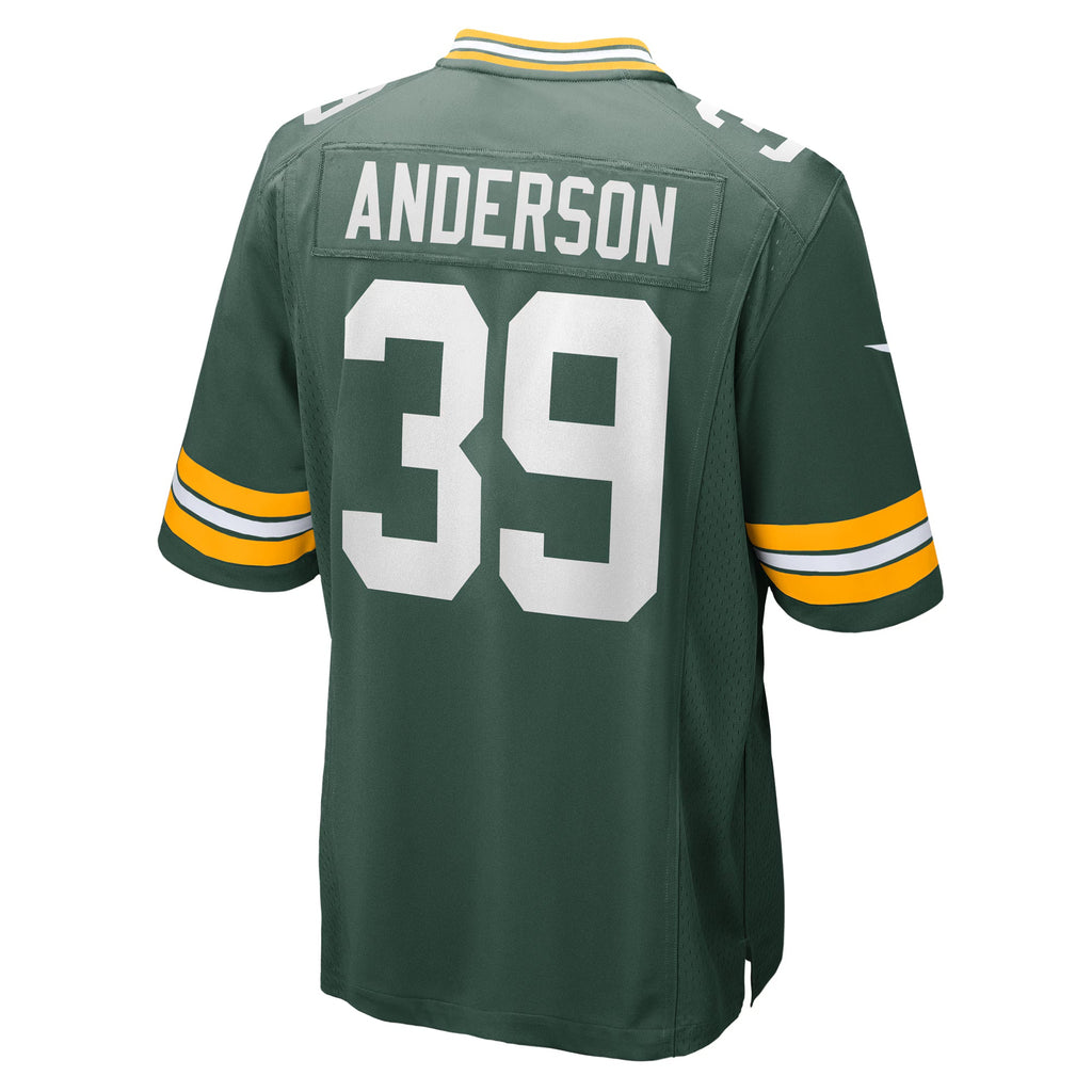 Green Bay Packers Zayne Anderson Green Team Game Jersey