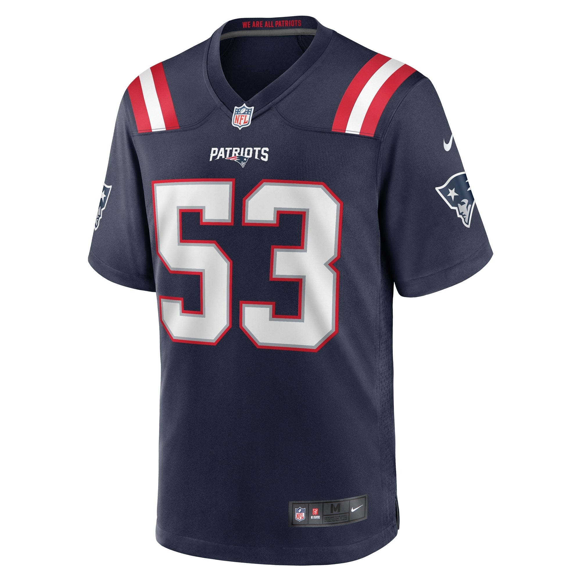 New England Patriots Christian Elliss Navy Game Jersey