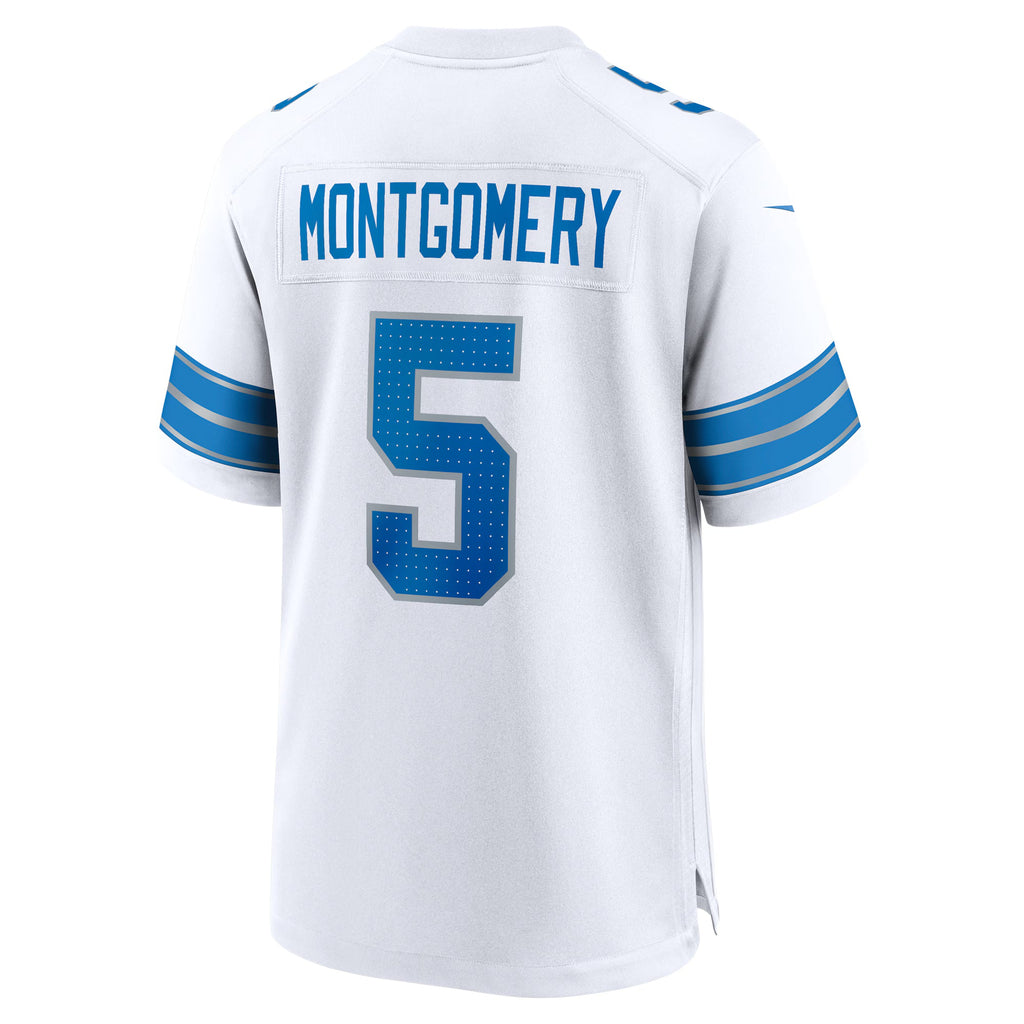 Detroit Lions David Montgomery White Game Jersey