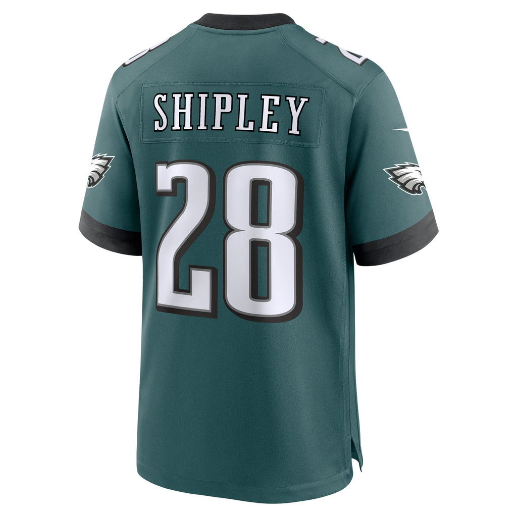 Philadelphia Eagles Will Shipley Midnight Green Team Game Jersey