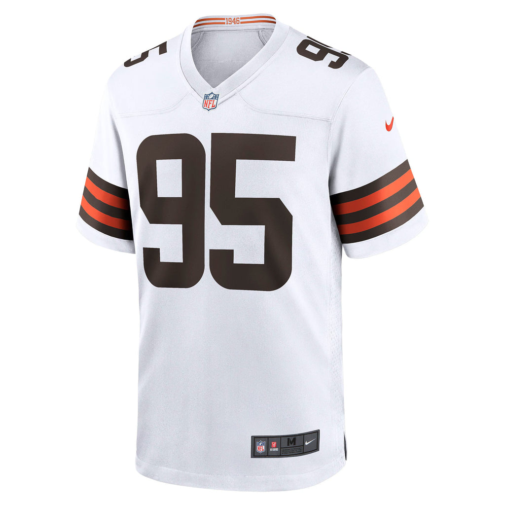 Cleveland Browns Myles Garrett White Away Game Jersey