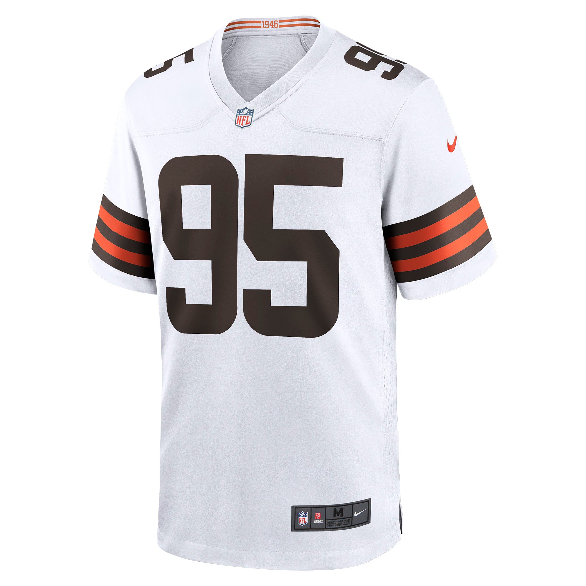 Cleveland Browns Myles Garrett White Away Game Jersey