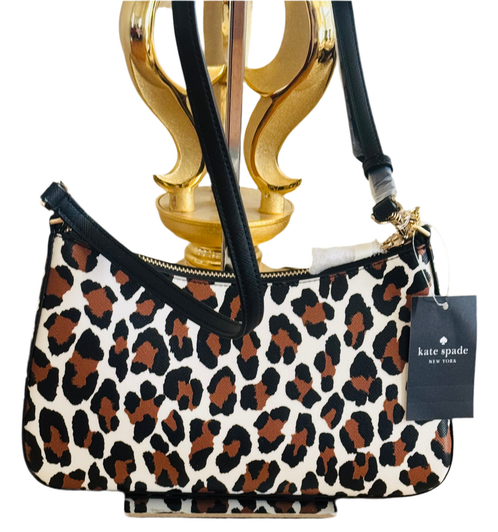 NWT Kate Spade Madison KH460 Convertible Crossbody Leopard Print