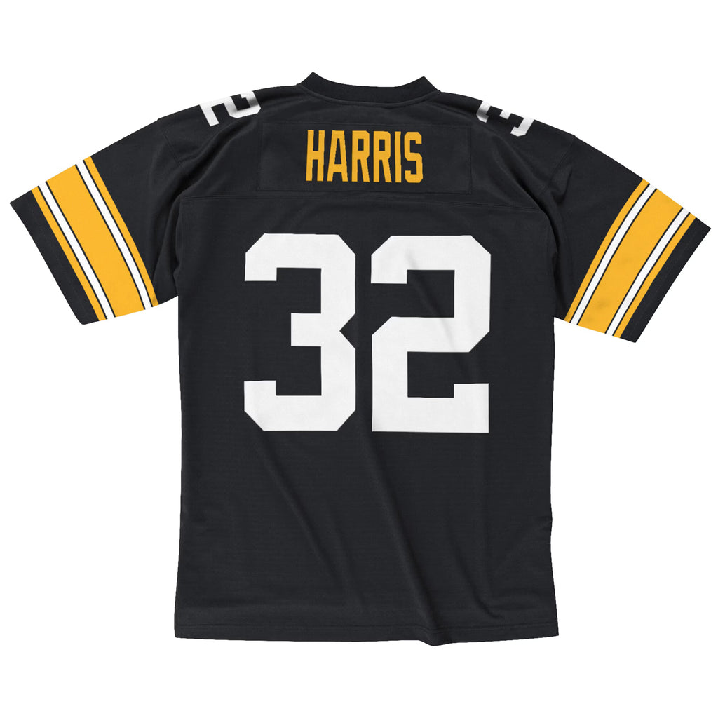 Pittsburgh Steelers Franco Harris Mitchell & Ness Black Legacy Replica Jersey