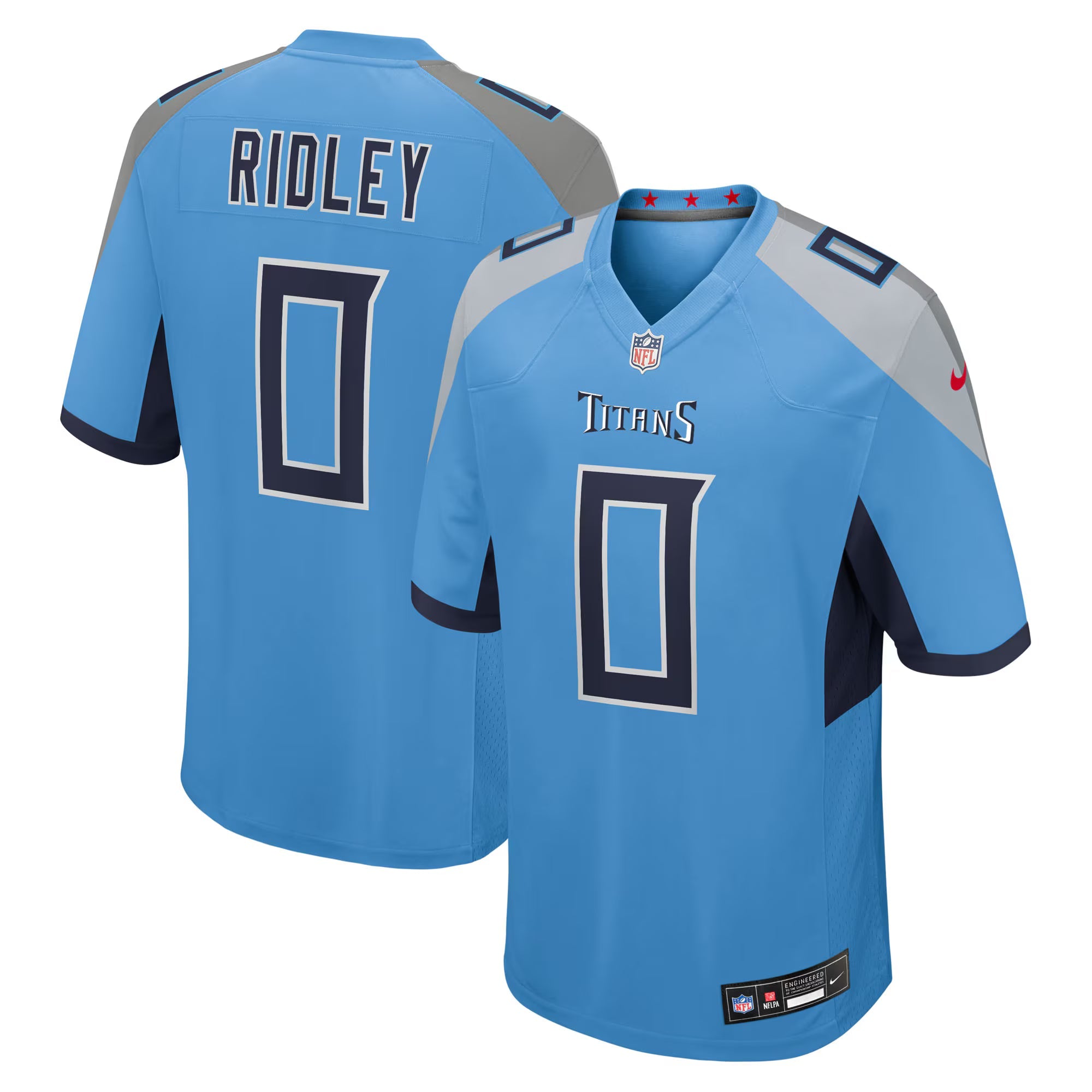 Tennessee Titans Calvin Ridley Light Blue Team Game Jersey