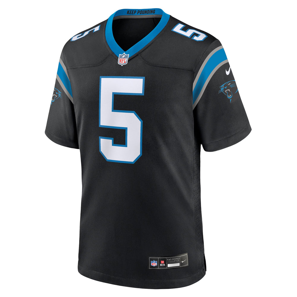 Carolina Panthers Rico Dowdle Black Team Game Jersey