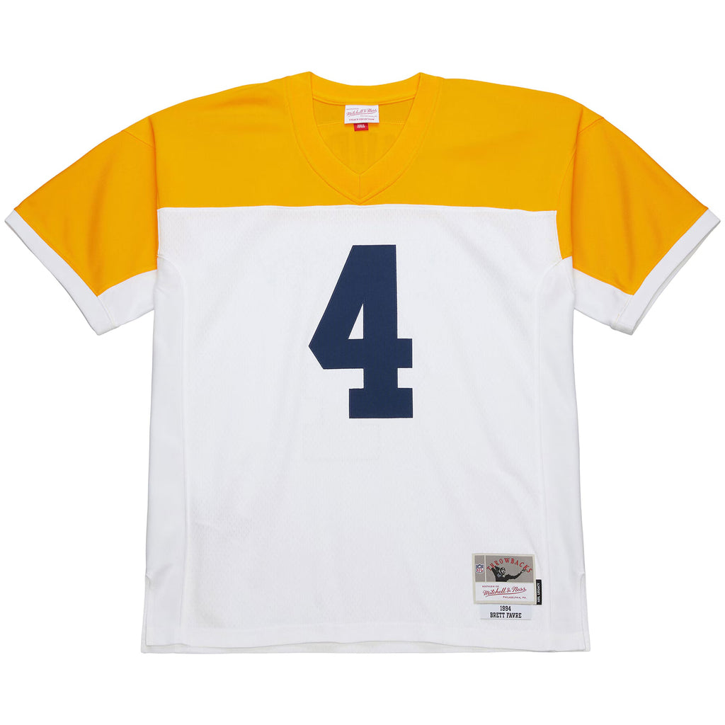 Green Bay Packers Brett Favre Mitchell & Ness White 1994 Legacy Replica Jersey