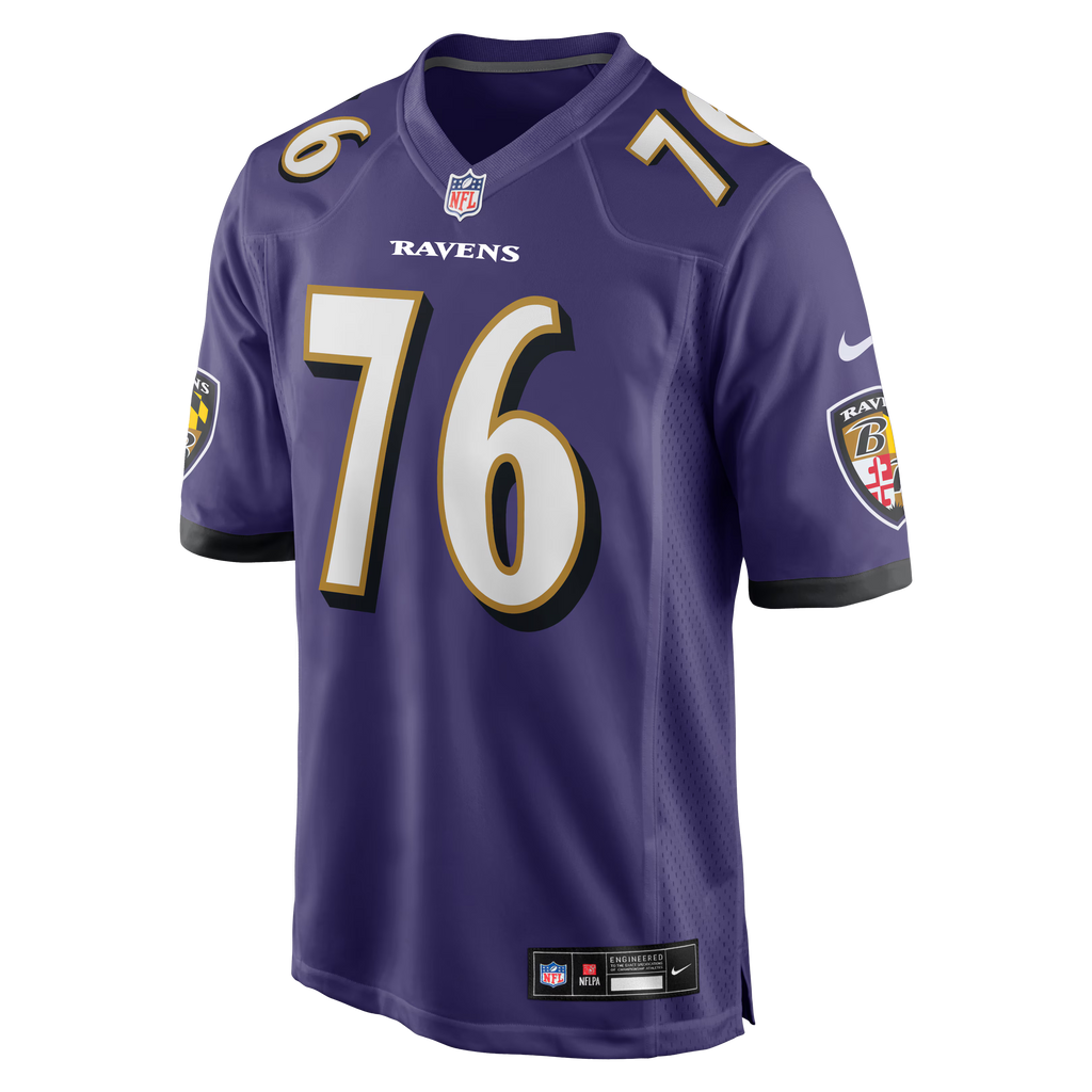 Baltimore Ravens Kenyon Green Purple Team Game Jersey