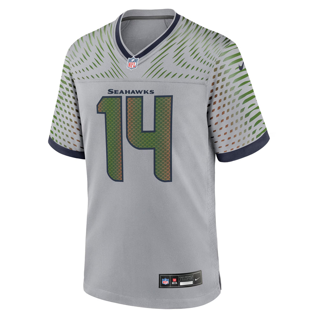 Seattle Seahawks Sam Darnold Wolf Gray 2025 Rivalries Collection Game Jersey