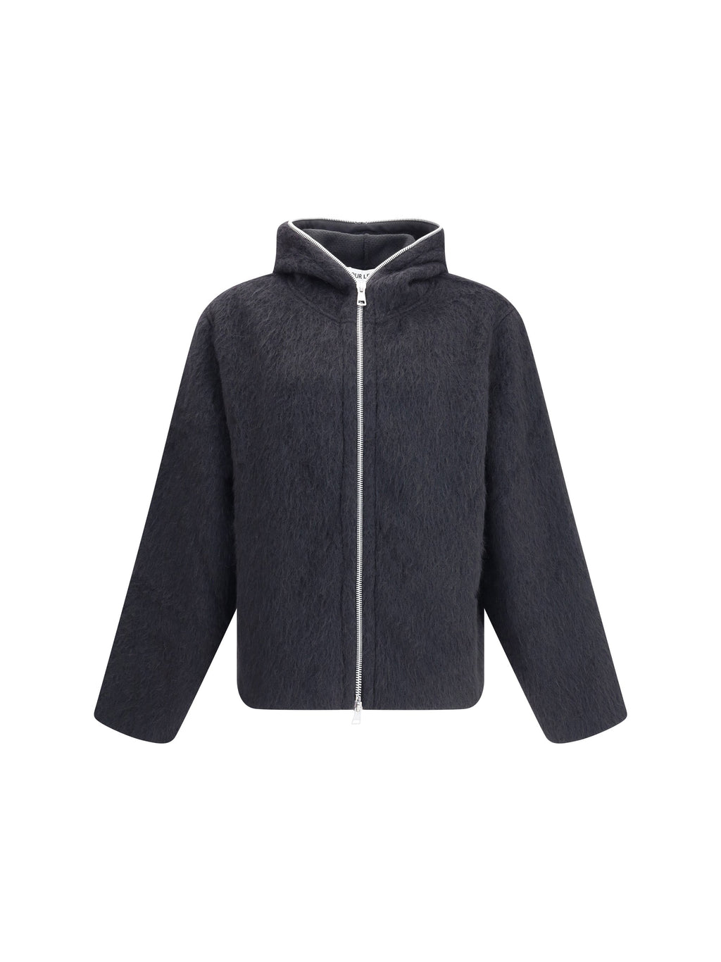 Our Legacy Men Zip Sweater Furry Effect Design