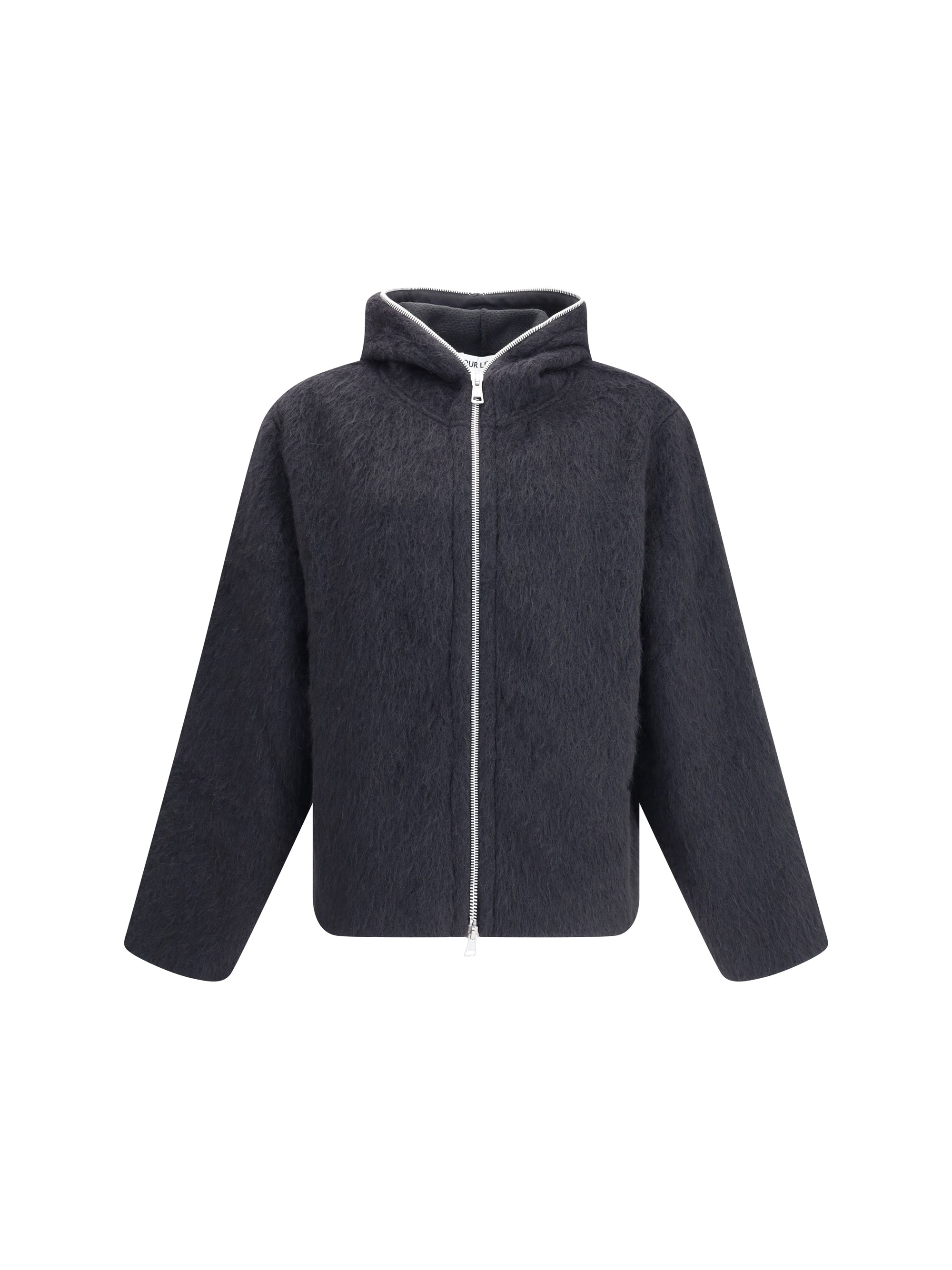 Our Legacy Men Zip Sweater Furry Effect Design