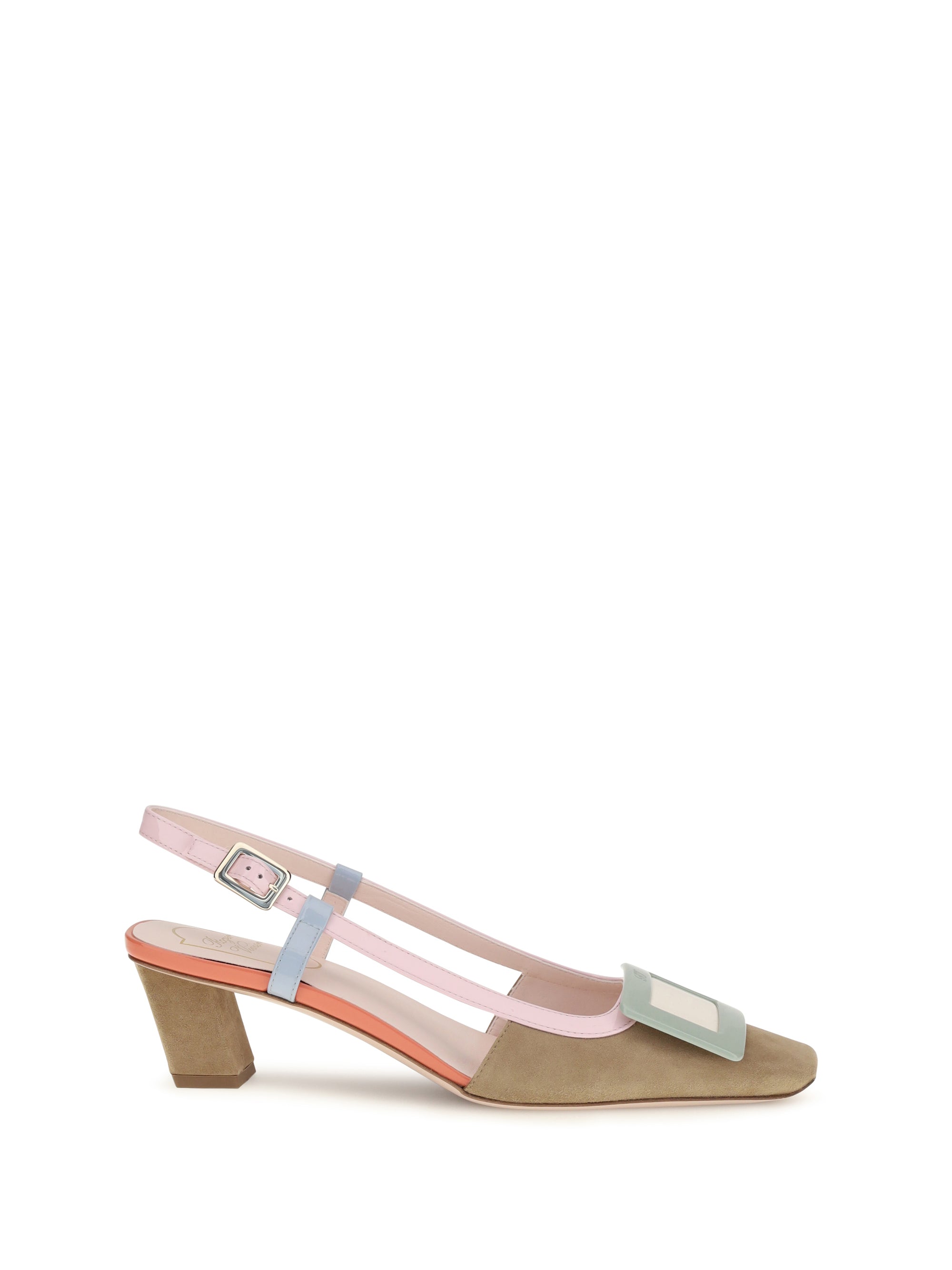 Roger Vivier Women Suede Belle Vivier Slingback Pumps