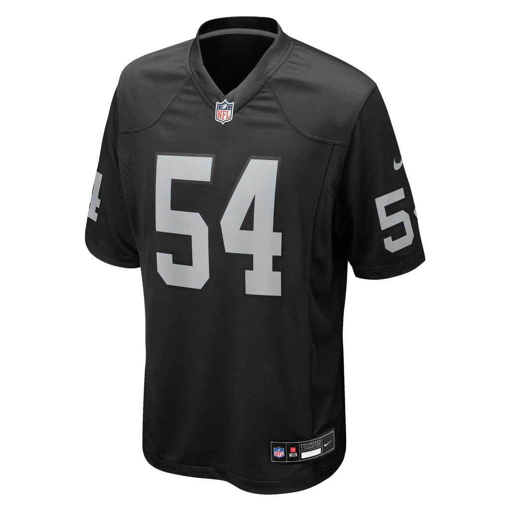 Las Vegas Raiders Brennan Jackson Black Team Game Jersey