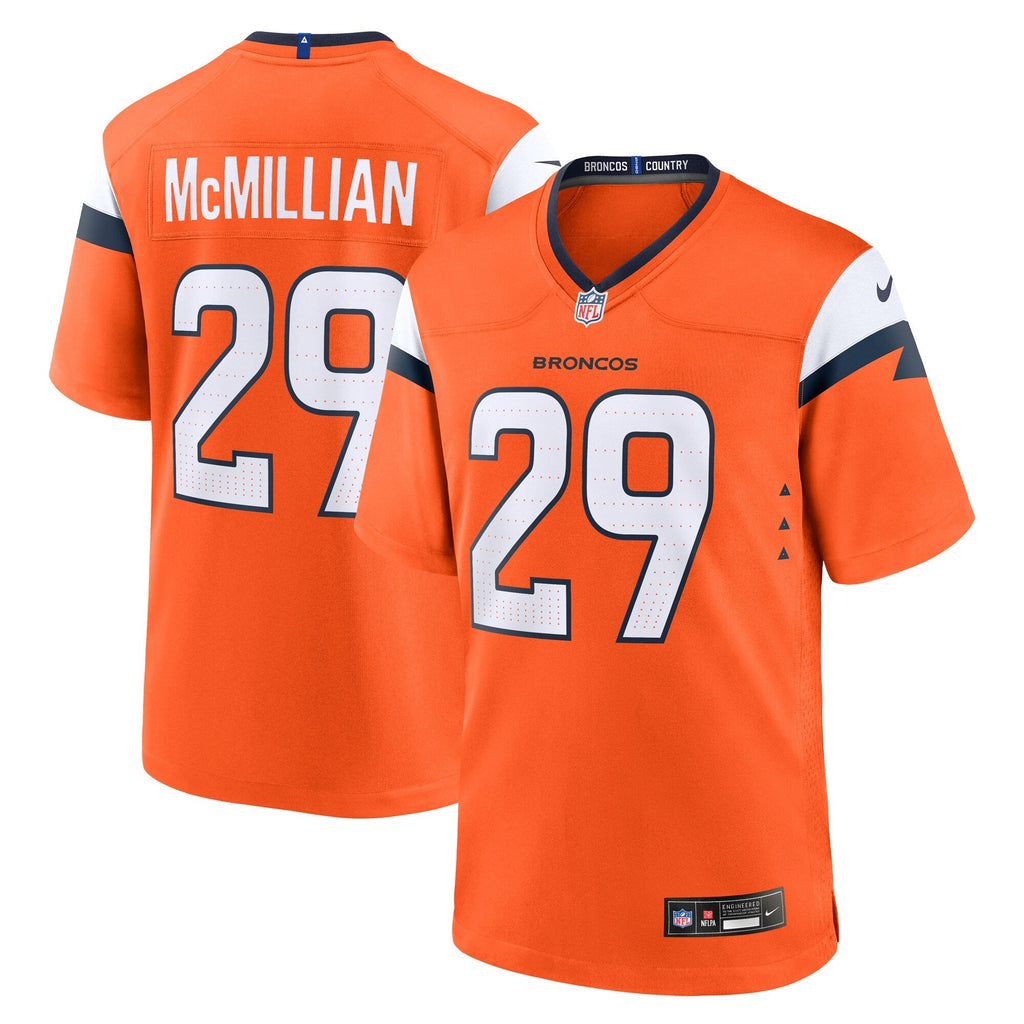 Denver Broncos Ja'Quan McMillian Orange Team Game Jersey