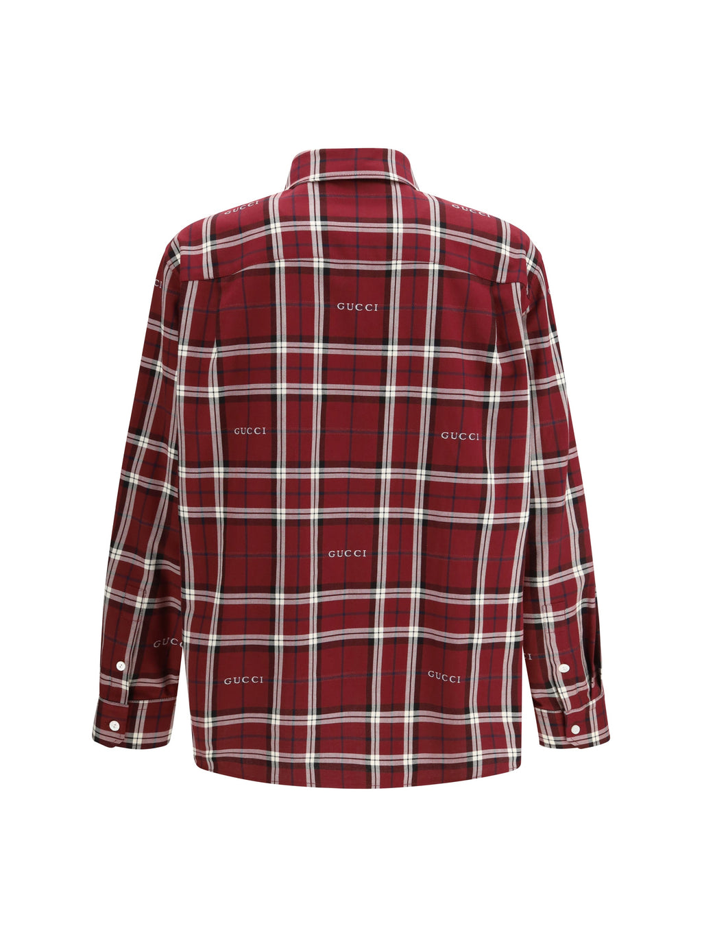 Gucci Men Multicolour Tartan Cotton Jacquard Shirt