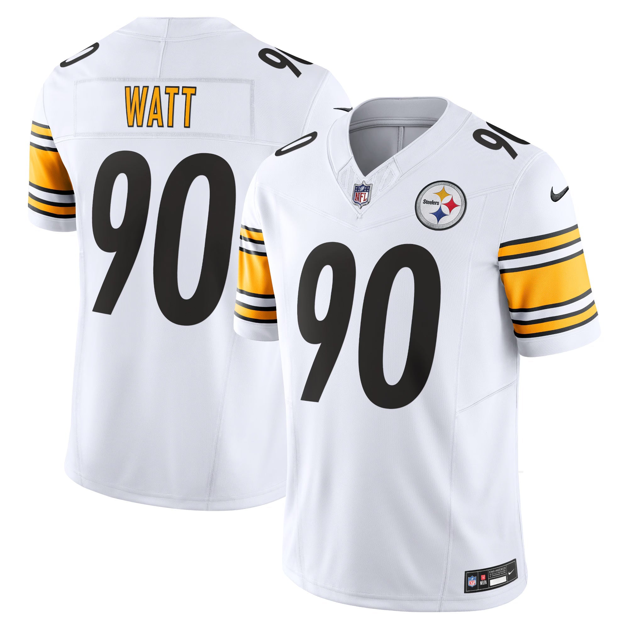 Pittsburgh Steelers T.J. Watt White Vapor F.U.S.E. Limited Jersey