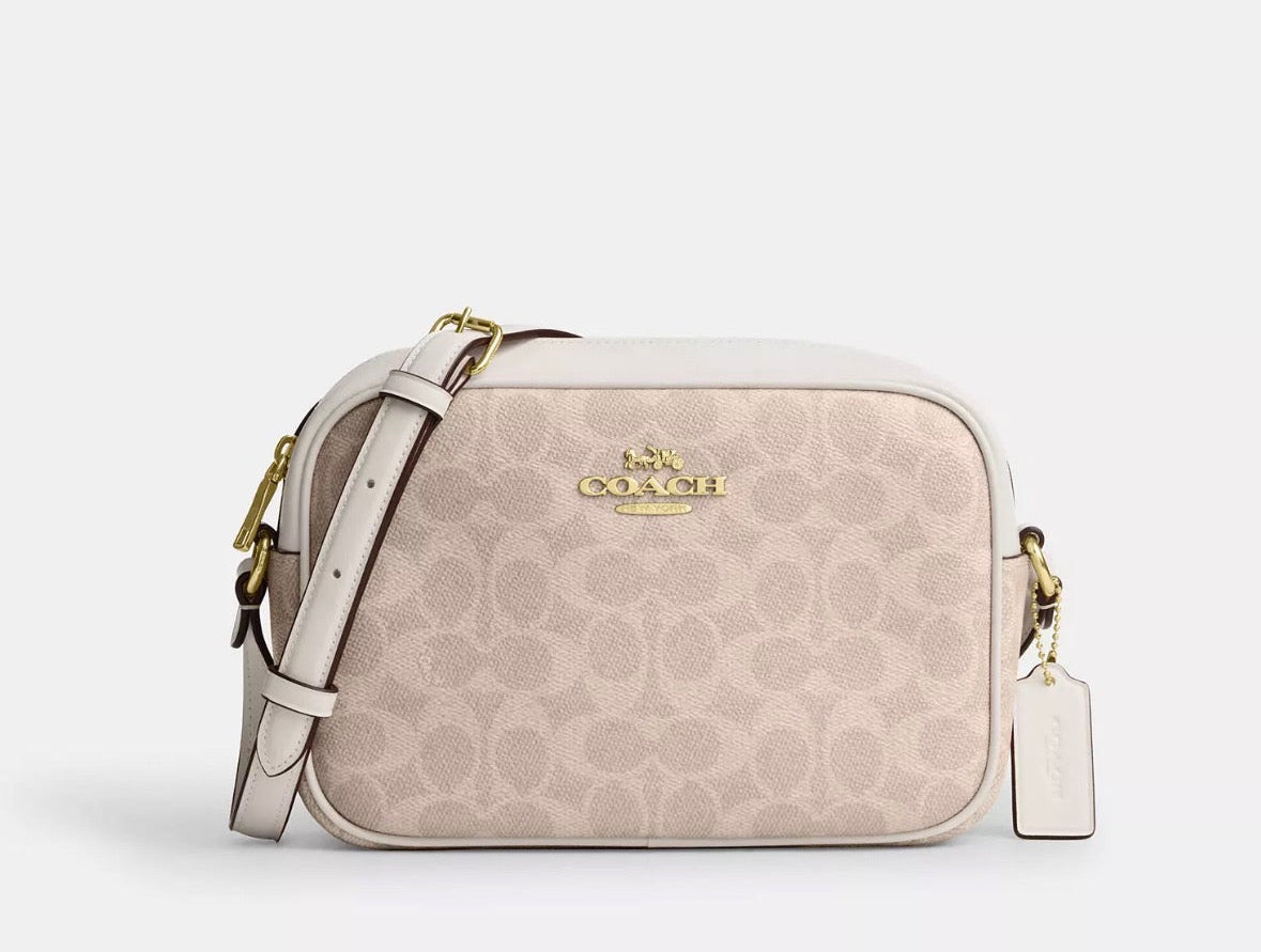 NWT Coach Medium Jamie Camera Crossbody Bag In Signature Canvas