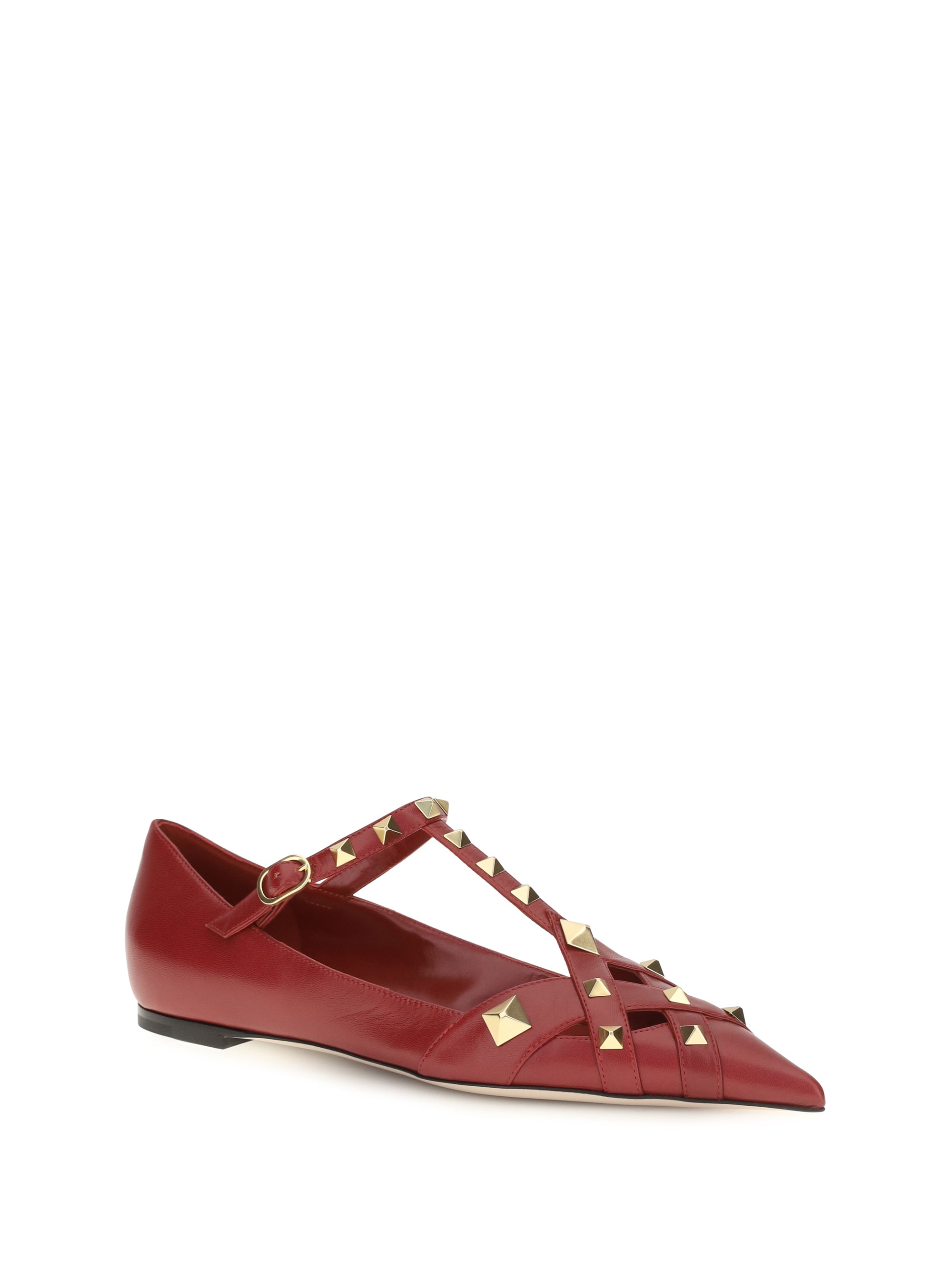 Valentino Garavani Women Studdy Ballerinas In Kidskin