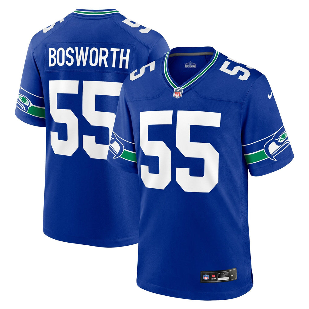 Seattle Seahawks Brian Bosworth Royal Retired Player Alternate Game Jersey