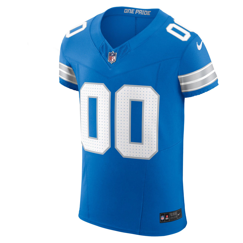 Detroit Lions Blue Team Vapor F.U.S.E. Elite Custom Jersey