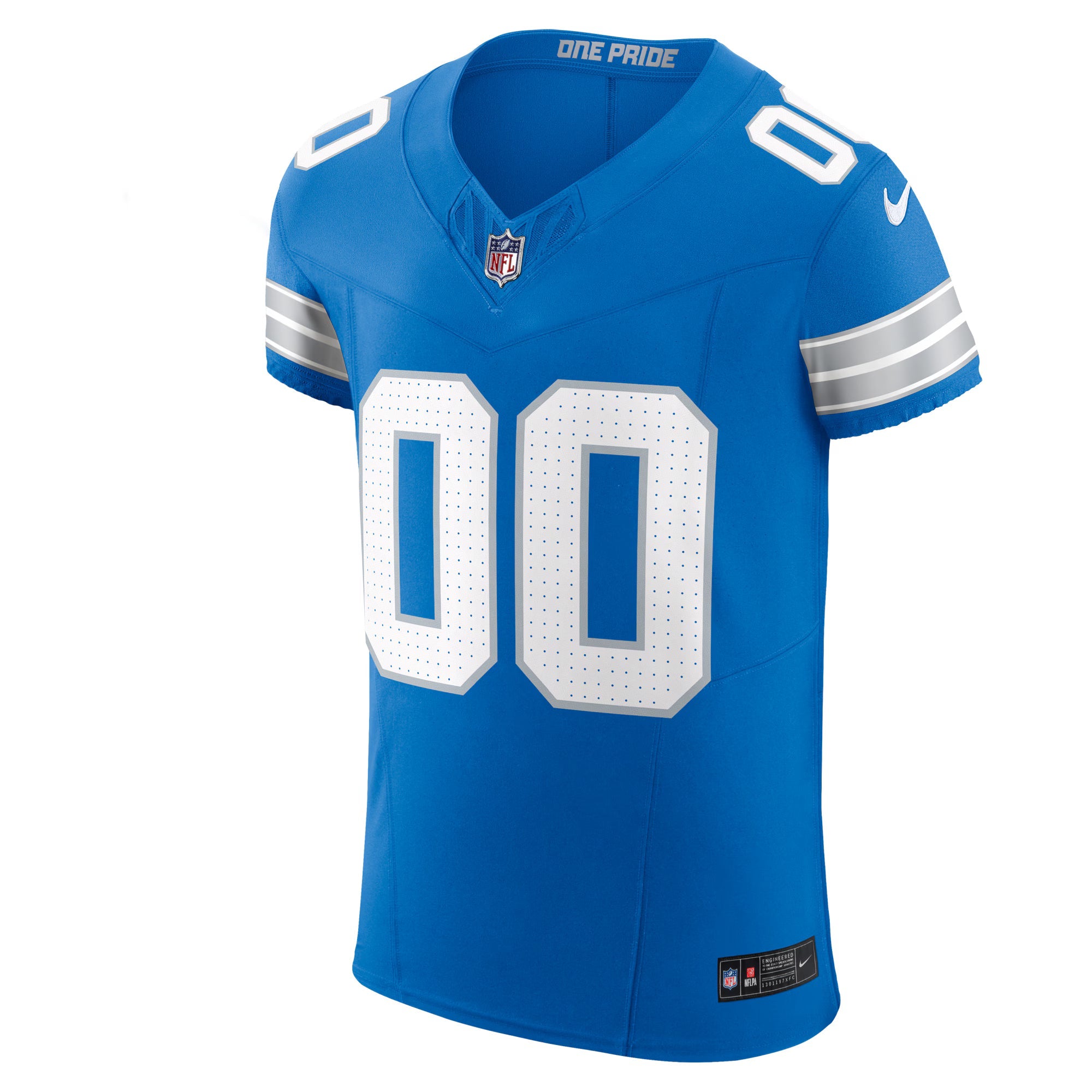 Detroit Lions Blue Team Vapor F.U.S.E. Elite Custom Jersey