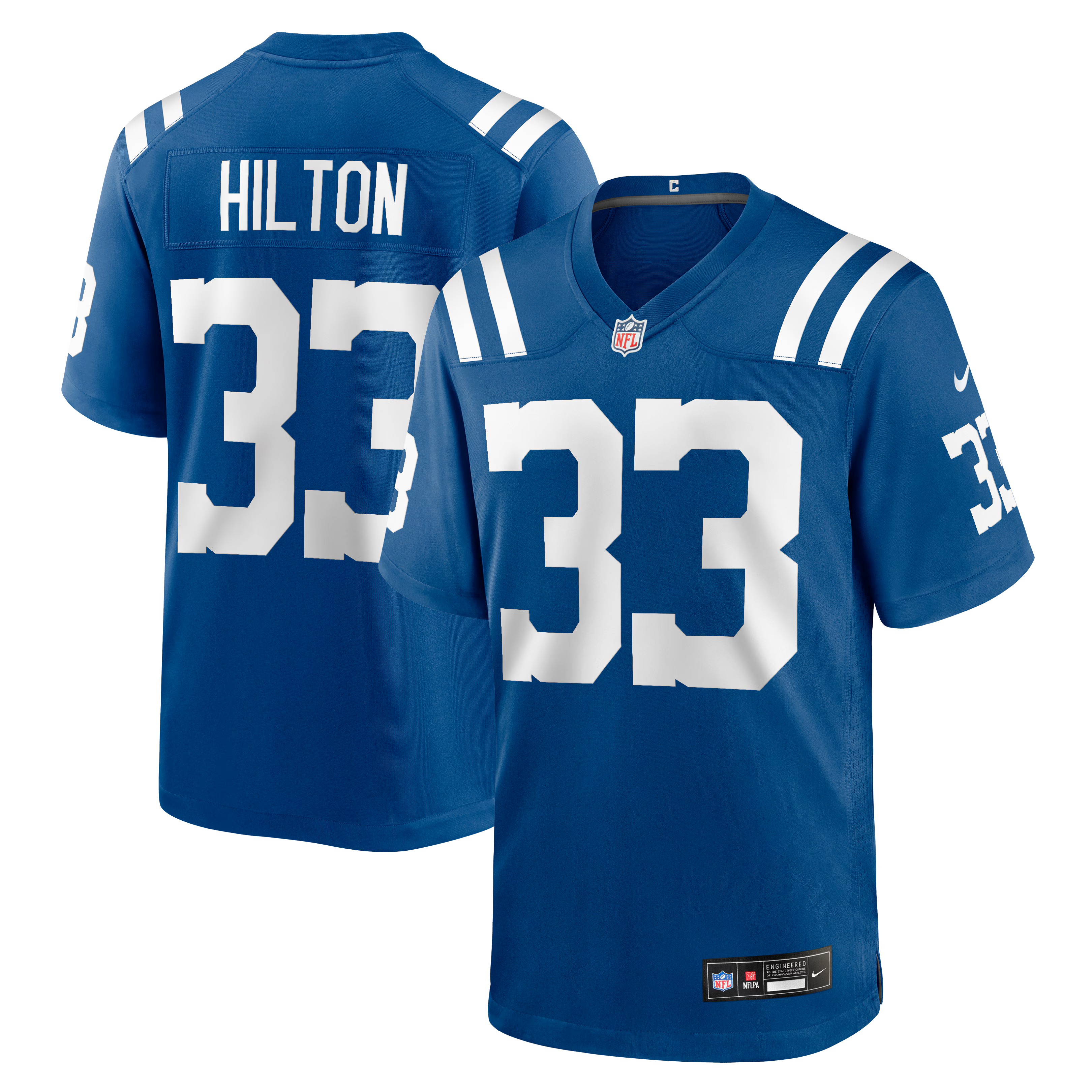 Indianapolis Colts Mike Hilton Royal Team Game Jersey