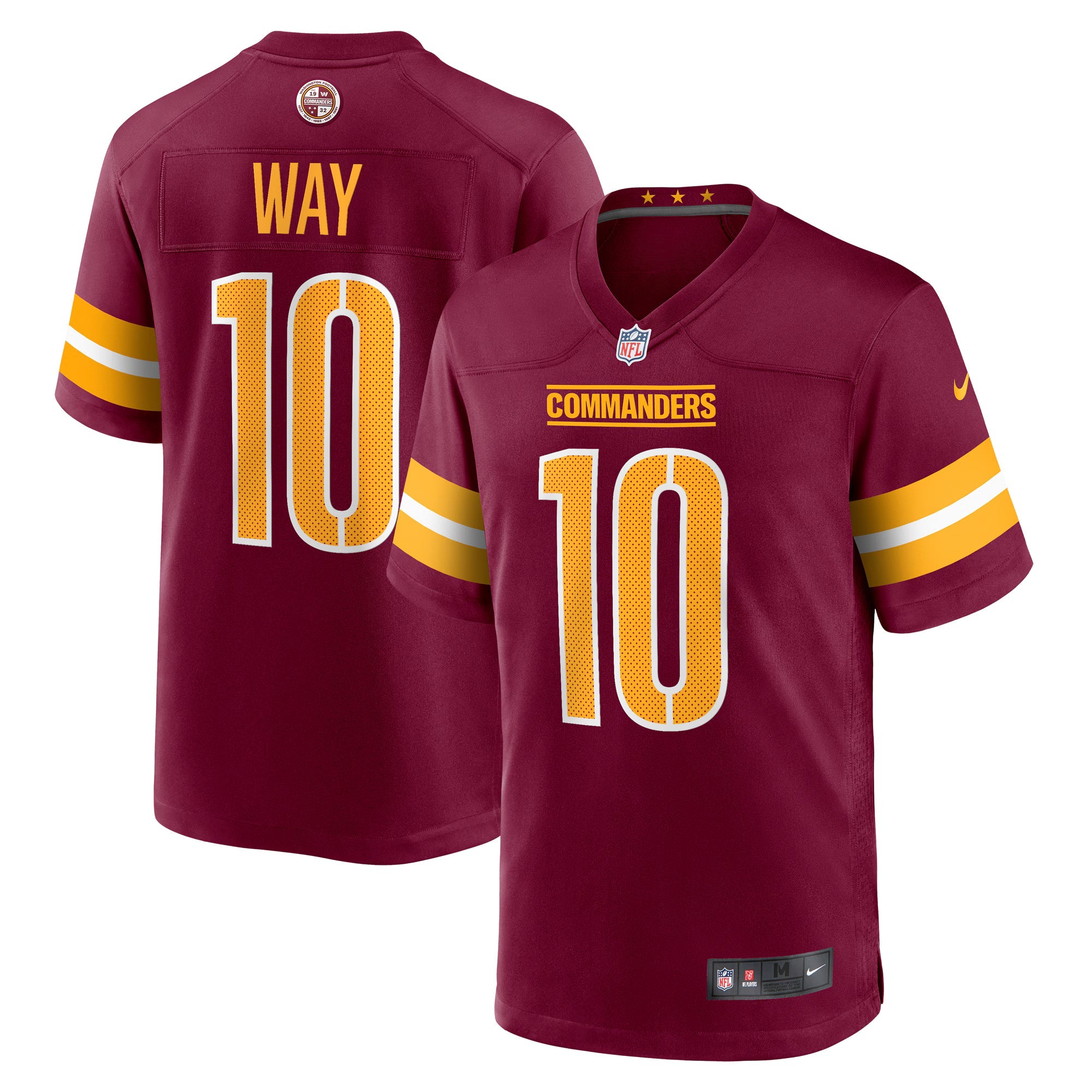 Washington Commanders Tress Way Burgundy Game Jersey