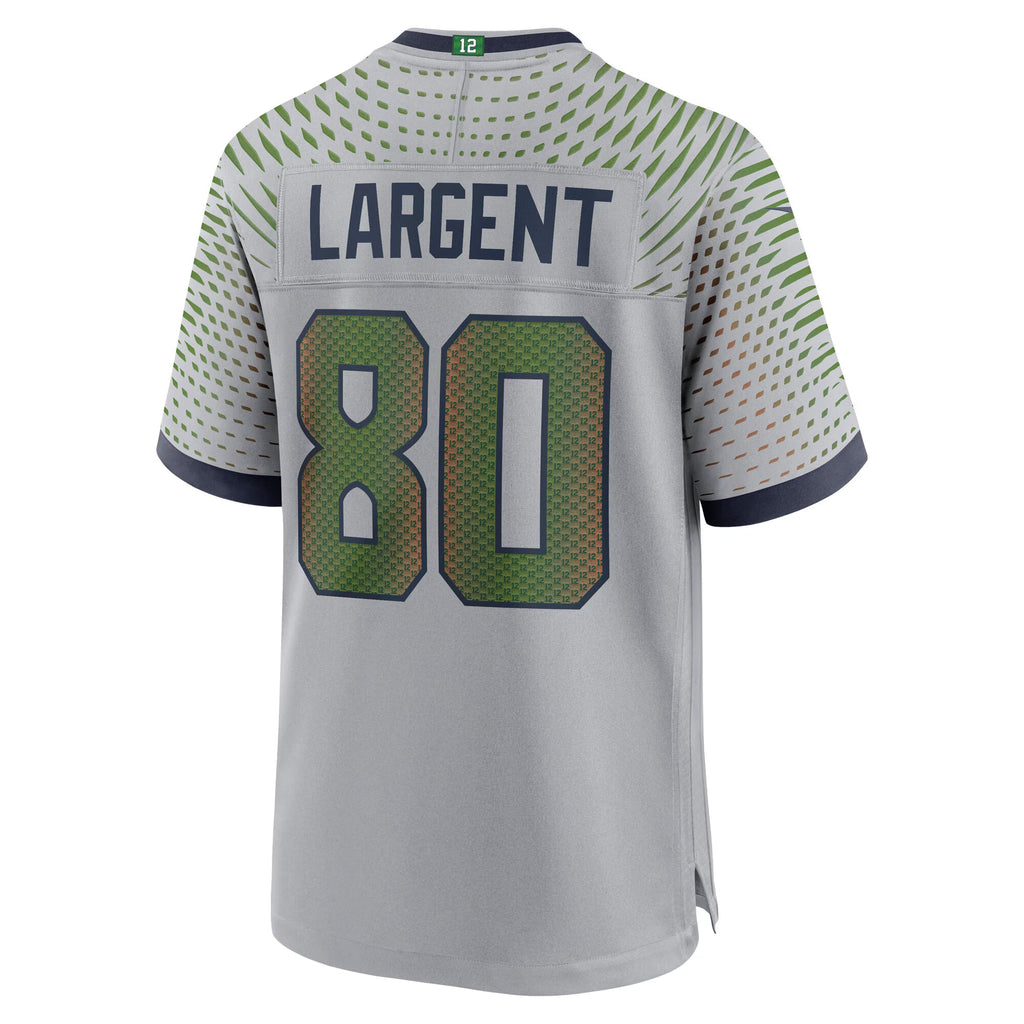 Seattle Seahawks Steve Largent Wolf Gray 2025 Rivalries Collection Retired Player Game Jersey