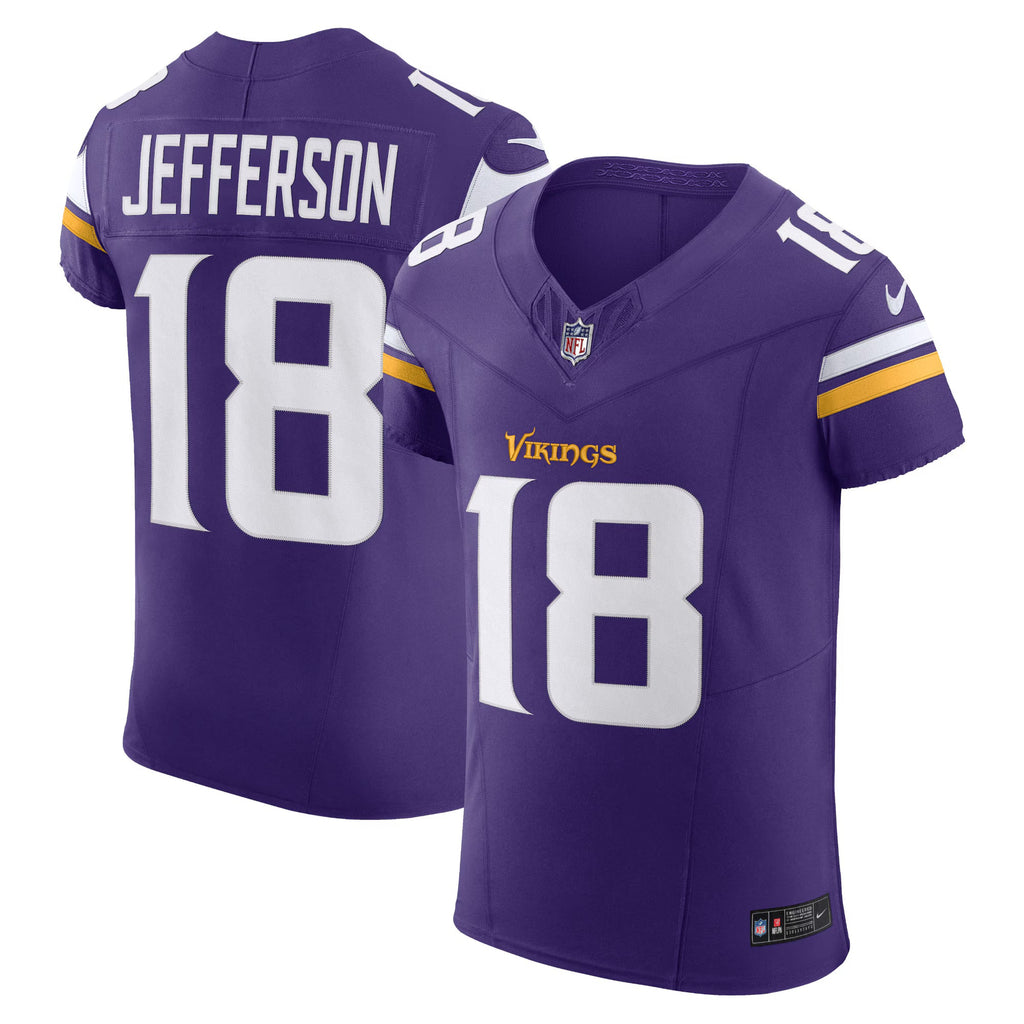 Minnesota Vikings Justin Jefferson Purple Vapor F.U.S.E. Elite Jersey