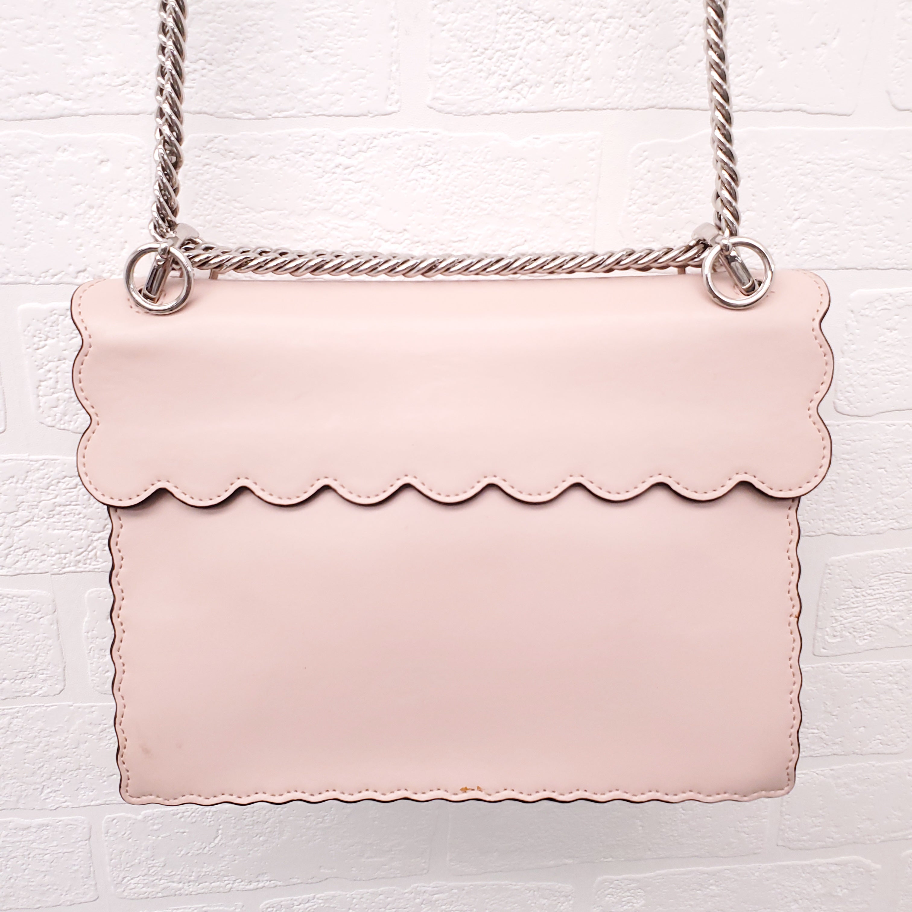 FENDI BABY PINK 'MINI KAN' SHOULDER BAG