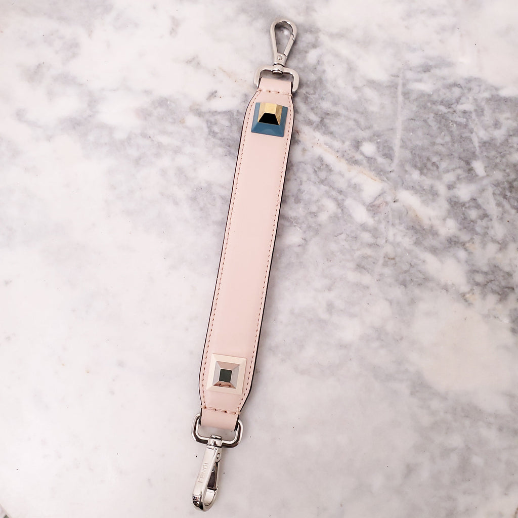 FENDI BABY PINK 'MINI KAN' SHOULDER BAG