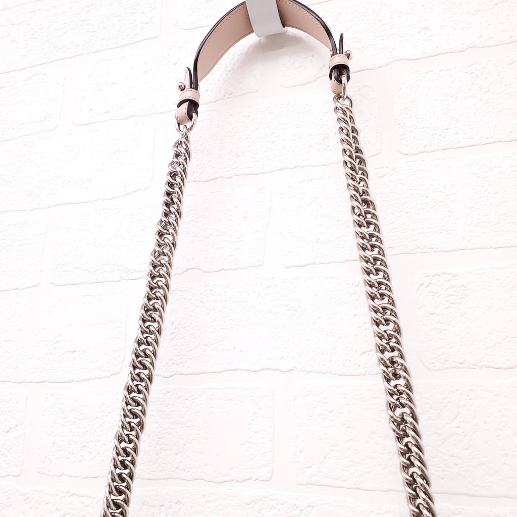 FENDI BABY PINK 'MINI KAN' SHOULDER BAG