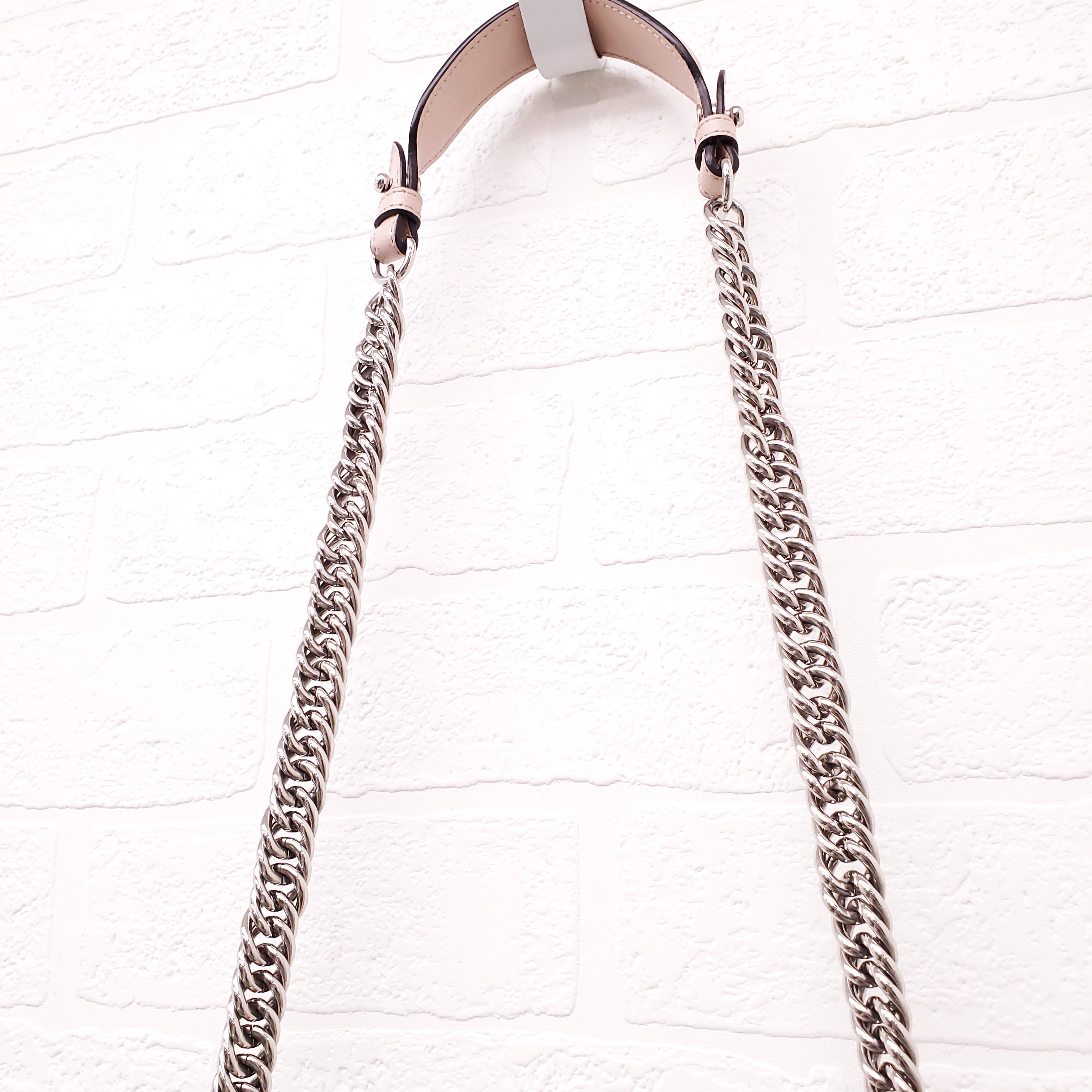 FENDI BABY PINK 'MINI KAN' SHOULDER BAG