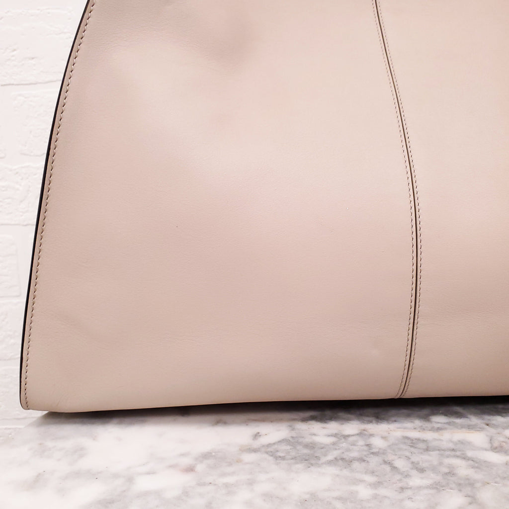 FENDI BEIGE LARGE 'VITELLO SETA CENTURY PEEKABOO' BAG
