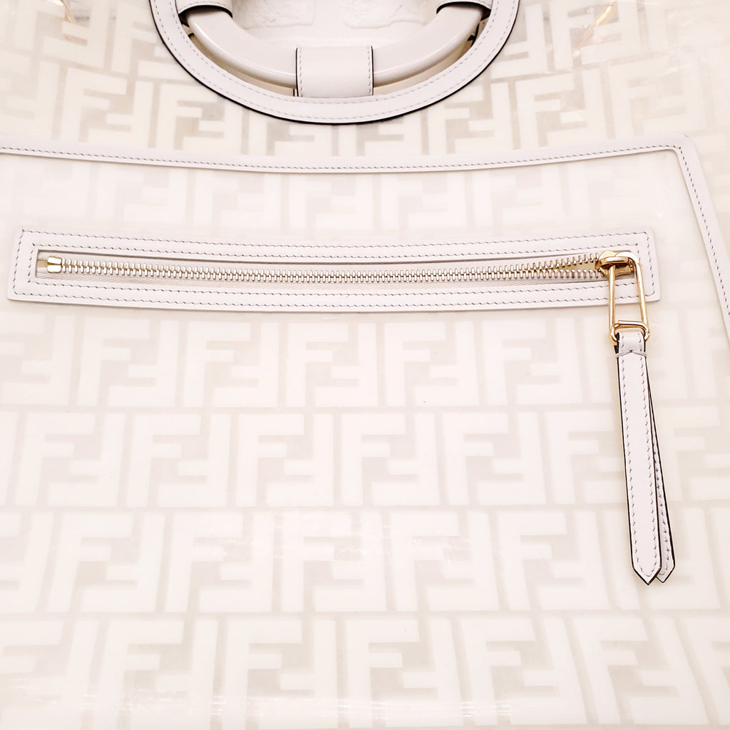 FENDI CREAM LARGE SHOPPER TOTE
