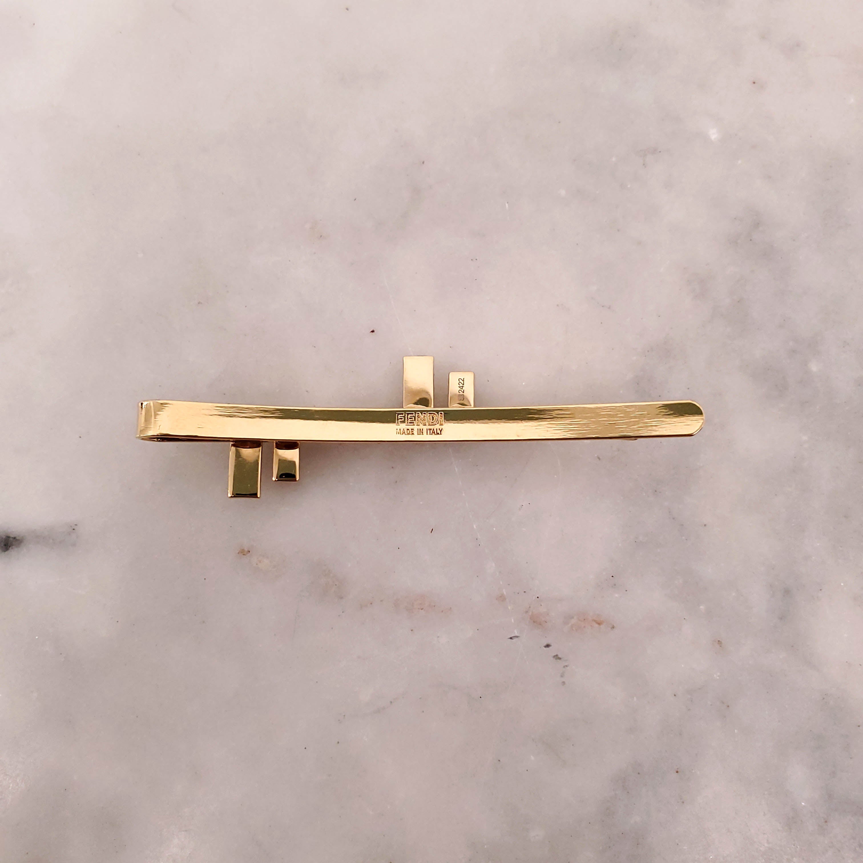 FENDI CRYSTAL HAIR CLIP