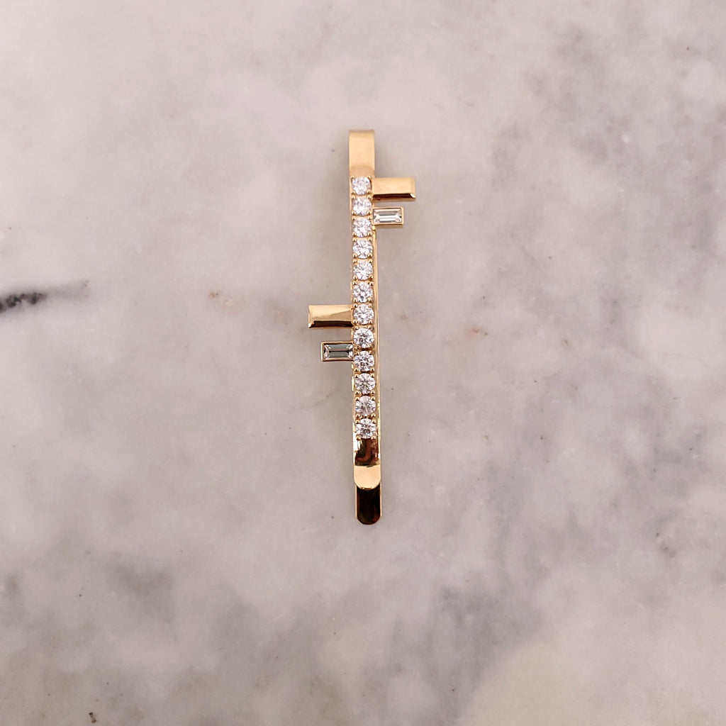 FENDI CRYSTAL HAIR CLIP