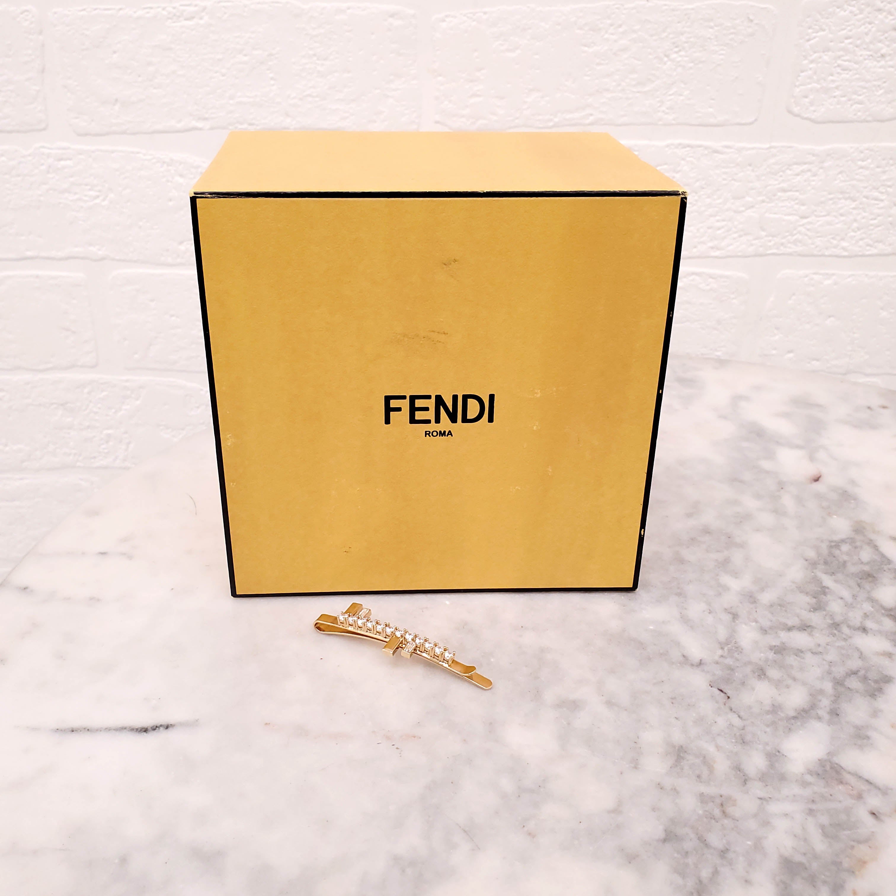 FENDI CRYSTAL HAIR CLIP