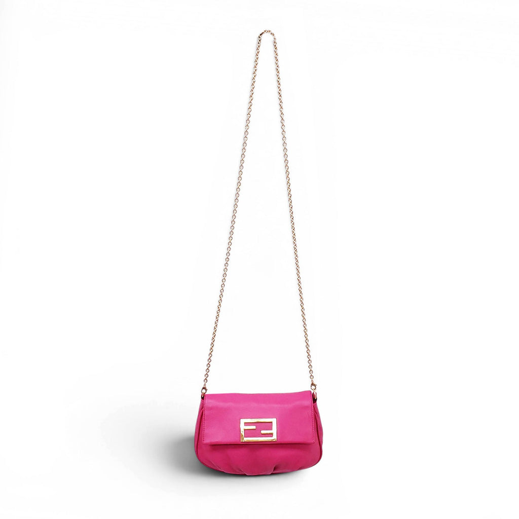 FENDI PINK POUCHETTE CROSSBODY BAG