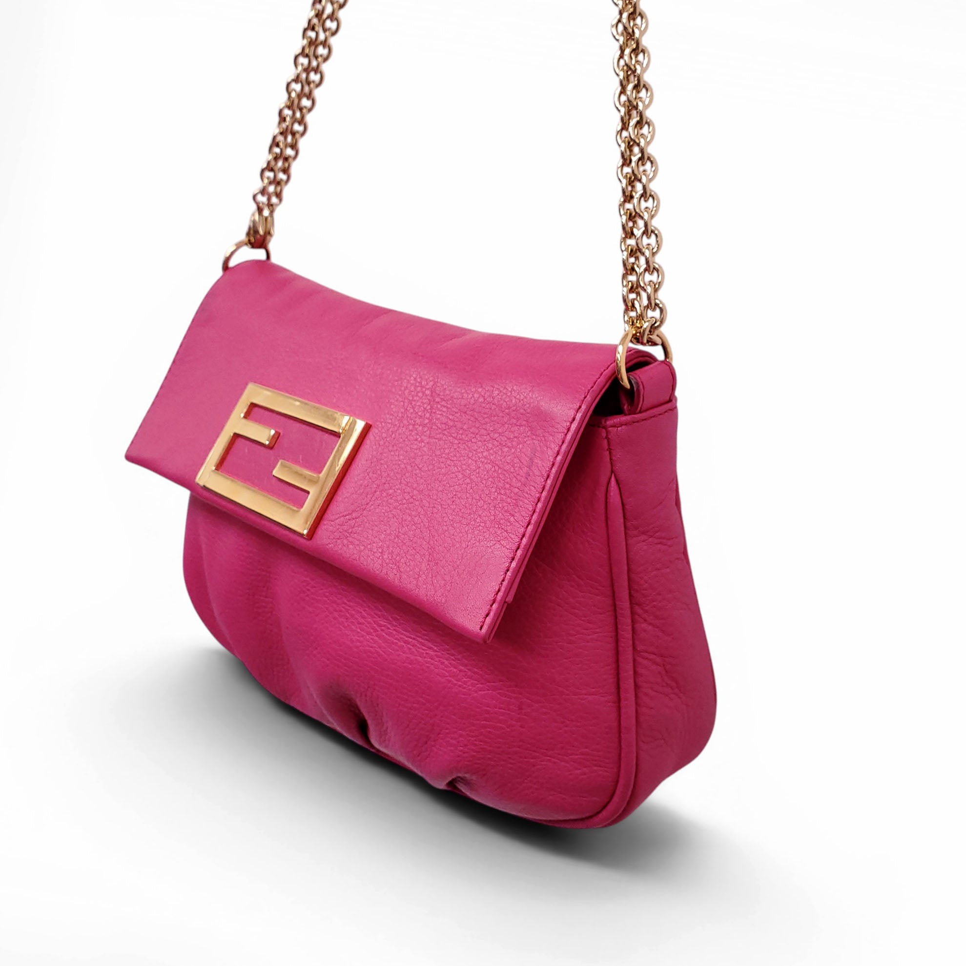 FENDI PINK POUCHETTE CROSSBODY BAG