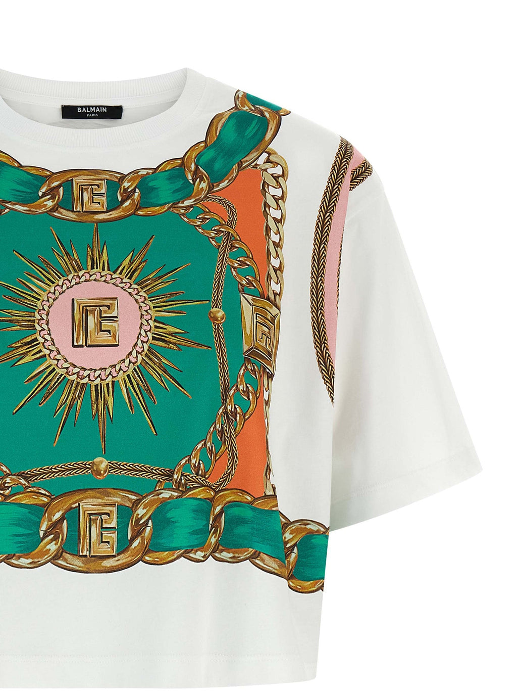 Balmain Women 'Balmain Foulard' Print T-Shirt