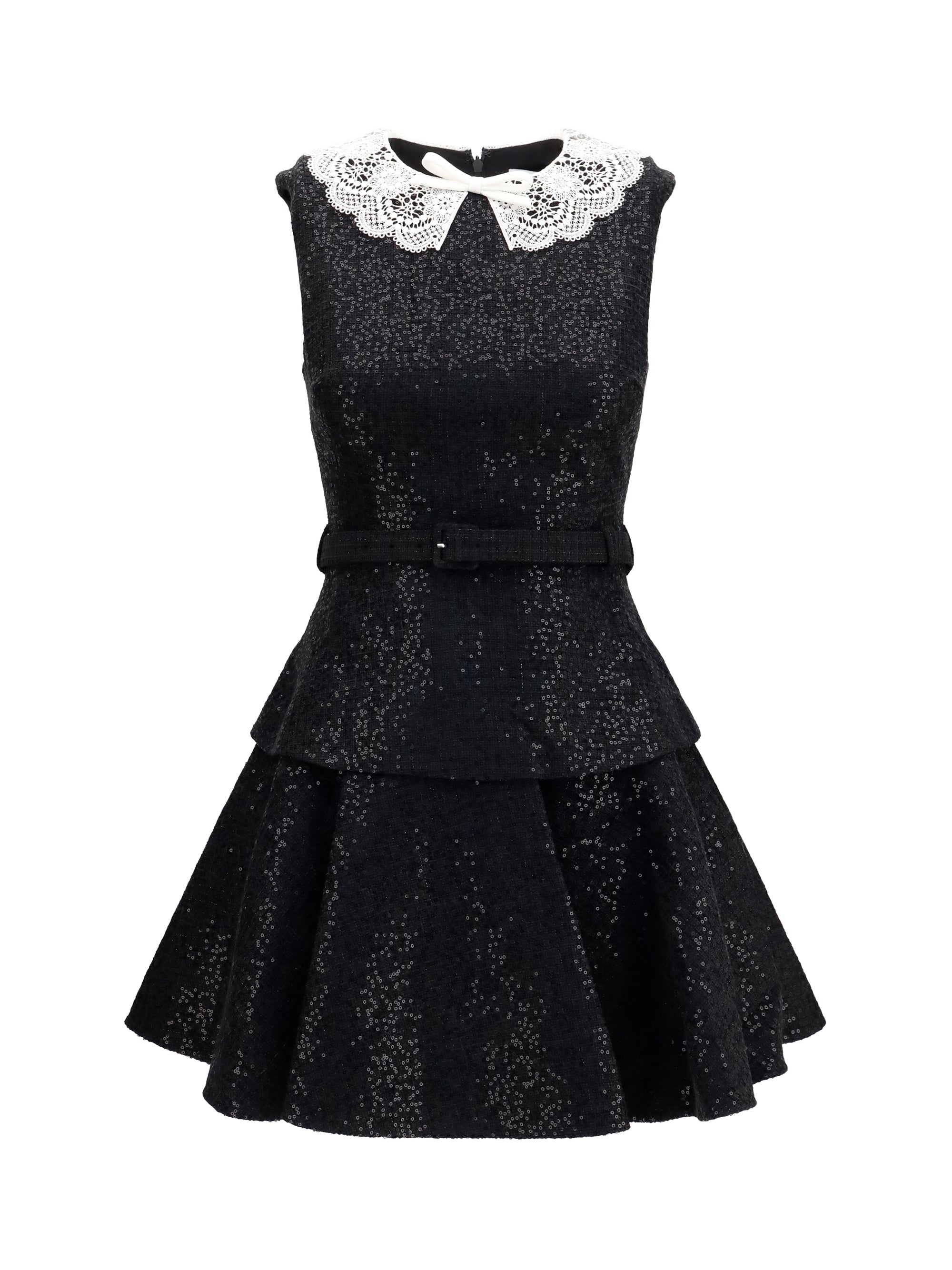 Self-Portrait Women Sequin Bouclé Dress