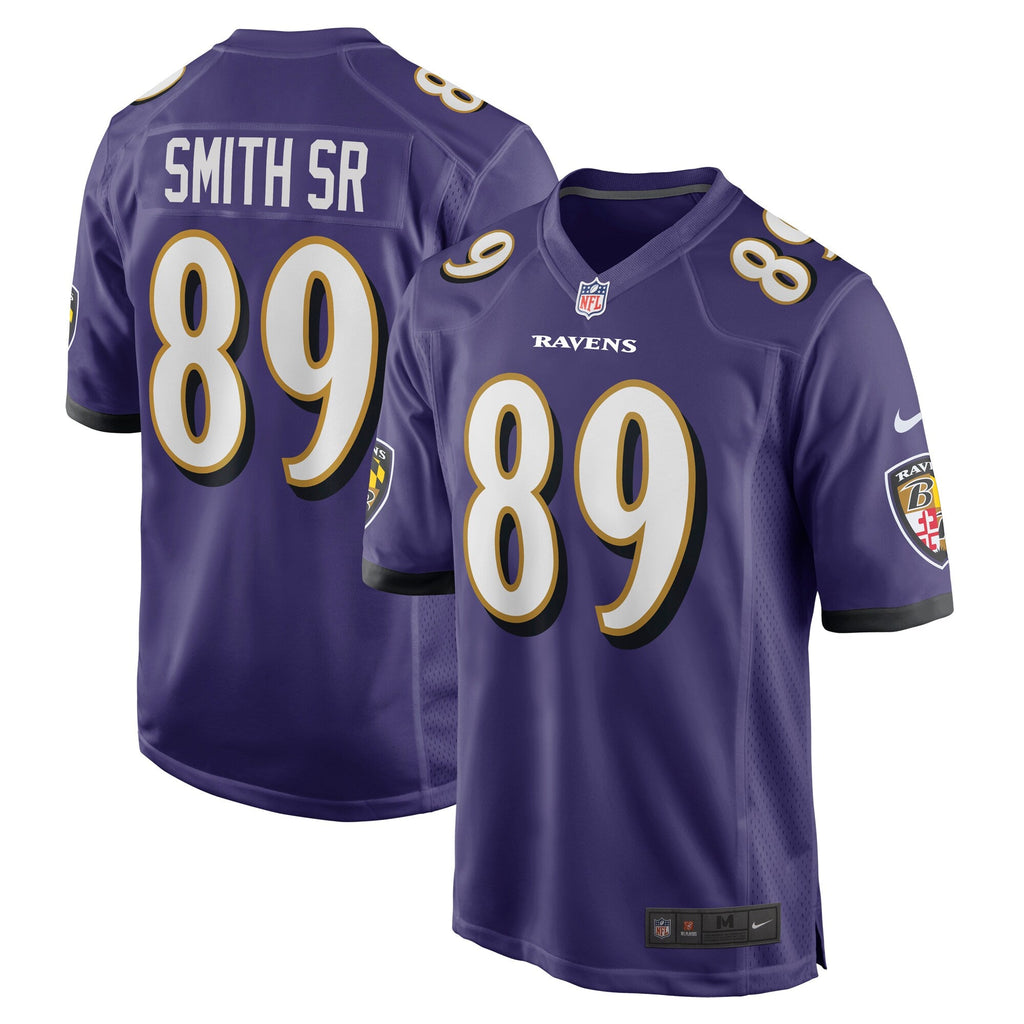 Baltimore Ravens Steve Smith Sr. Purple Retired Player Game Jersey