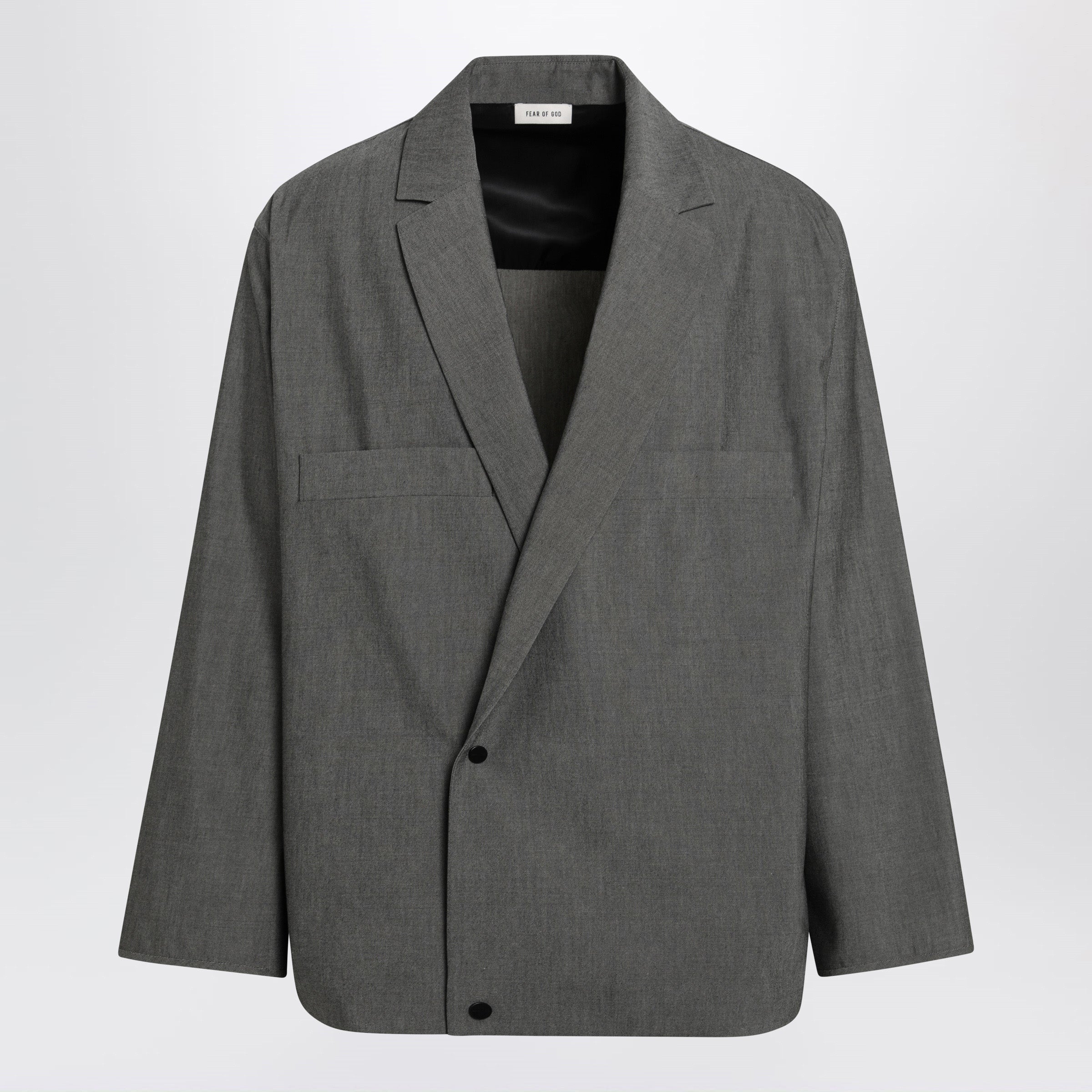 Fear Of God Double-Breasted Overshirt In Wool Blend Men