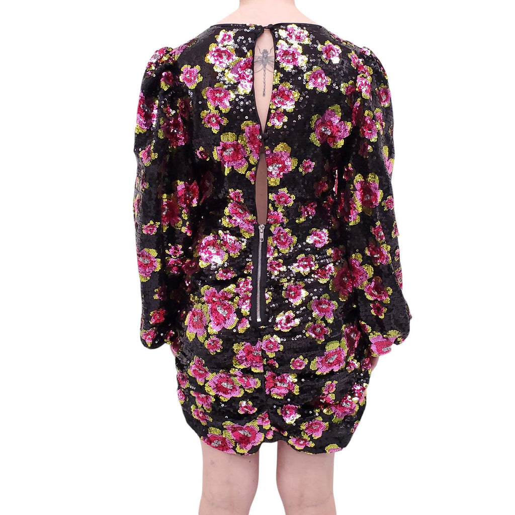 FOR LOVE & LEMONS SEQUIN FLORAL DRESS - SIZE L