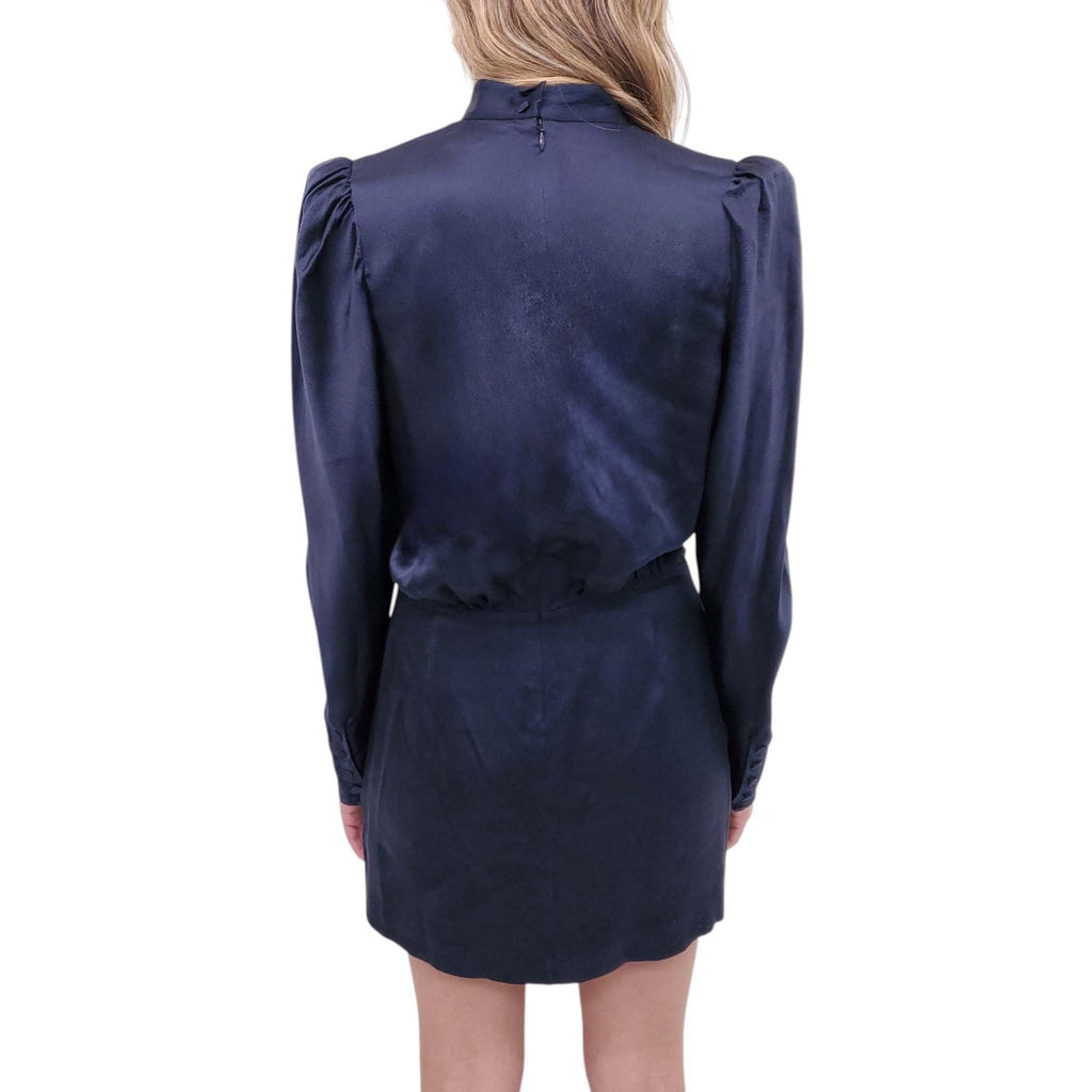 FRAME NAVY BLUE CUTOUT DRESS - SIZE S