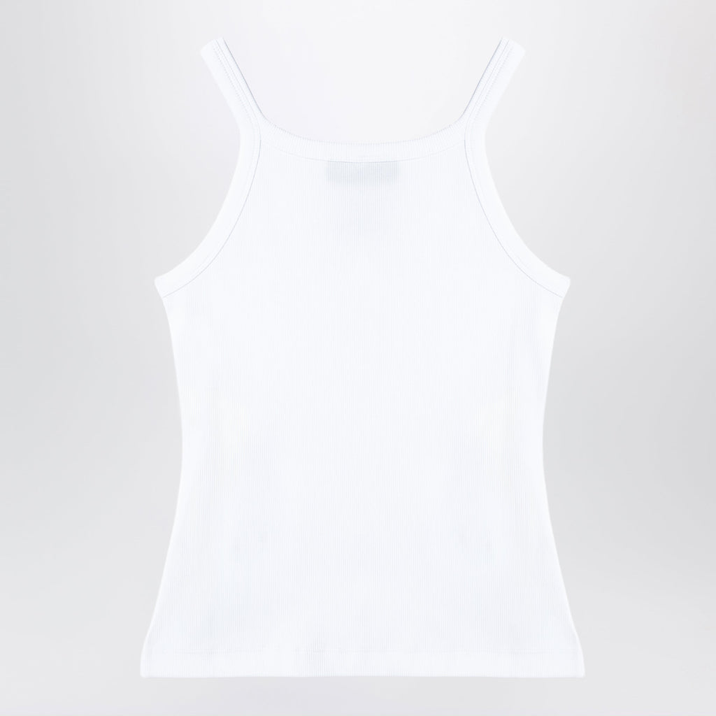 Fendi White Top With Logo Patch Women