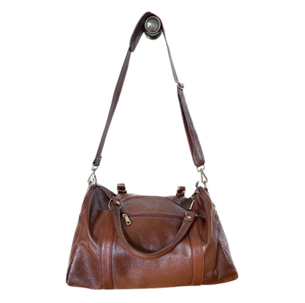 New Genuine Buffalo Leather Large Duffel Travel Bag For Men/ Women