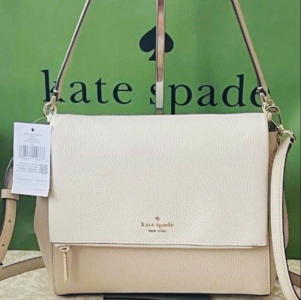 NWT Kate Spade Leather Leila Flap Medium Crossbody