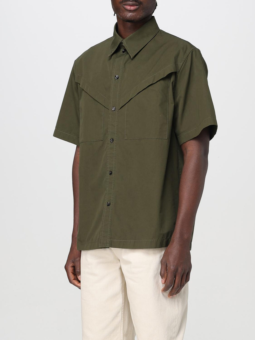 Bottega Veneta Shirt Men Kaki